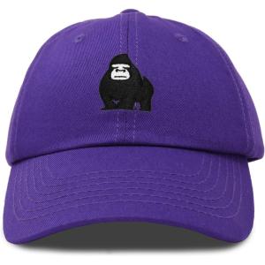 imageDALIX Gorilla Hat King of The Jungle Black Ape Baseball CapPurple