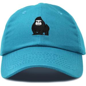imageDALIX Gorilla Hat King of The Jungle Black Ape Baseball CapTeal