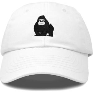 imageDALIX Gorilla Hat King of The Jungle Black Ape Baseball CapWhite