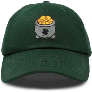 imageDALIX Lucky Pot of Gold Hat Womens Embroidered Baseball CapDark Green