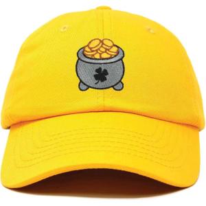 imageDALIX Lucky Pot of Gold Hat Womens Embroidered Baseball CapGold
