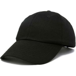 imageDALIX Womens Cap Adjustable Hat 100 Cotton Black White Gold Lavender Blue Pink Lime Green Hot PinkBlack