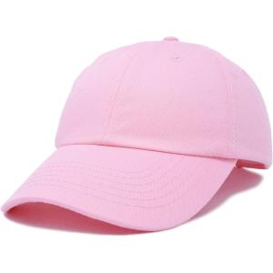 imageDALIX Womens Cap Adjustable Hat 100 Cotton Black White Gold Lavender Blue Pink Lime Green Hot PinkPink
