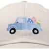 imageDALIX Cute Easter Egg Truck Kids Hat Embroidered Boys Baseball CapBeige