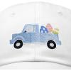 imageDALIX Cute Easter Egg Truck Kids Hat Embroidered Boys Baseball CapWhite