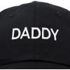 imageDALIX Daddy Hat Classic Embroidered Cotton CapBlack