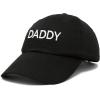 imageDALIX Daddy Hat Classic Embroidered Cotton CapBlack