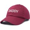 imageDALIX Daddy Hat Classic Embroidered Cotton CapMaroon