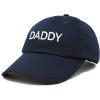 imageDALIX Daddy Hat Classic Embroidered Cotton CapNavy Blue