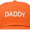 imageDALIX Daddy Hat Classic Embroidered Cotton CapOrange