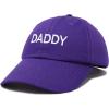 imageDALIX Daddy Hat Classic Embroidered Cotton CapPurple