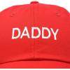 imageDALIX Daddy Hat Classic Embroidered Cotton CapRed