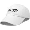 imageDALIX Daddy Hat Classic Embroidered Cotton CapWhite