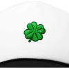 imageDALIX Embroidered Clover Trucker Cap Hat MenBlack White