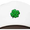 imageDALIX Embroidered Clover Trucker Cap Hat MenBrown White