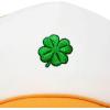 imageDALIX Embroidered Clover Trucker Cap Hat MenGold White