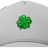imageDALIX Embroidered Clover Trucker Cap Hat MenGray Black
