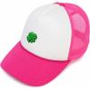 imageDALIX Embroidered Clover Trucker Cap Hat MenHot Pink White
