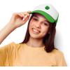 imageDALIX Embroidered Clover Trucker Cap Hat MenKelly White