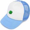 imageDALIX Embroidered Clover Trucker Cap Hat MenLight Blue White
