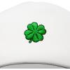 imageDALIX Embroidered Clover Trucker Cap Hat MenLight Gray White