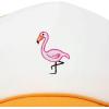 imageDALIX Embroidered Flamingo Trucker Cap Hat WomenGold White