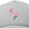 imageDALIX Embroidered Flamingo Trucker Cap Hat WomenGray Black