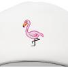 imageDALIX Embroidered Flamingo Trucker Cap Hat WomenLight Gray White