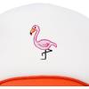 imageDALIX Embroidered Flamingo Trucker Cap Hat WomenOrange White