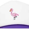 imageDALIX Embroidered Flamingo Trucker Cap Hat WomenPurple White