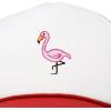 imageDALIX Embroidered Flamingo Trucker Cap Hat WomenRed White