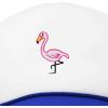 imageDALIX Embroidered Flamingo Trucker Cap Hat WomenRoyal White