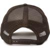 imageTrucker Hat Mesh Cap Solid Colors Lightweight with Adjustable Strap Small BraidBrown
