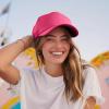 imageTrucker Hat Mesh Cap Solid Colors Lightweight with Adjustable Strap Small BraidHot Pink