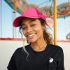 imageTrucker Hat Mesh Cap Solid Colors Lightweight with Adjustable Strap Small BraidHot Pink