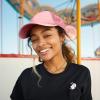 imageTrucker Hat Mesh Cap Solid Colors Lightweight with Adjustable Strap Small BraidLight Pink