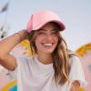 imageTrucker Hat Mesh Cap Solid Colors Lightweight with Adjustable Strap Small BraidLight Pink