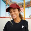 imageTrucker Hat Mesh Cap Solid Colors Lightweight with Adjustable Strap Small BraidMaroon