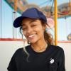 imageTrucker Hat Mesh Cap Solid Colors Lightweight with Adjustable Strap Small BraidNavy Blue