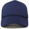 imageTrucker Hat Mesh Cap Solid Colors Lightweight with Adjustable Strap Small BraidNavy Blue