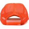 imageTrucker Hat Mesh Cap Solid Colors Lightweight with Adjustable Strap Small BraidOrange