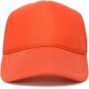imageTrucker Hat Mesh Cap Solid Colors Lightweight with Adjustable Strap Small BraidOrange