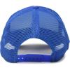 imageTrucker Hat Mesh Cap Solid Colors Lightweight with Adjustable Strap Small BraidRoyal Blue