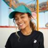 imageTrucker Hat Mesh Cap Solid Colors Lightweight with Adjustable Strap Small BraidTeal