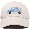 imageDALIX Cute Easter Egg Truck Kids Hat Embroidered Boys Baseball CapBeige