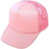imageTrucker Hat Mesh Cap Solid Colors Lightweight with Adjustable Strap Small BraidLight Pink
