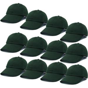 imageDALIX Baseball Cap Mens Trucker Hat Dad Hats Caps for Women 12 PackDark Green