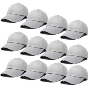 imageDALIX Baseball Cap Mens Trucker Hat Dad Hats Caps for Women 12 PackGray