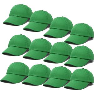 imageDALIX Baseball Cap Mens Trucker Hat Dad Hats Caps for Women 12 PackKelly Green