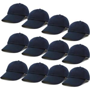 imageDALIX Baseball Cap Mens Trucker Hat Dad Hats Caps for Women 12 PackNavy Blue